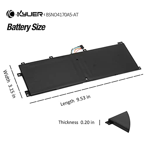 K KYUER 38Wh BSNO4170A5-AT Batería para Lenovo Ideapad Miix 510 510-12ISK 510-12IKB 520-12IKB 80U1 80XE 81CG 20M3 80U1000NGE 80U1000VSP 20M3000LGE LH5B10L67278 5B10L68713 BSNO4170A5-LH BSN04170A5-AT