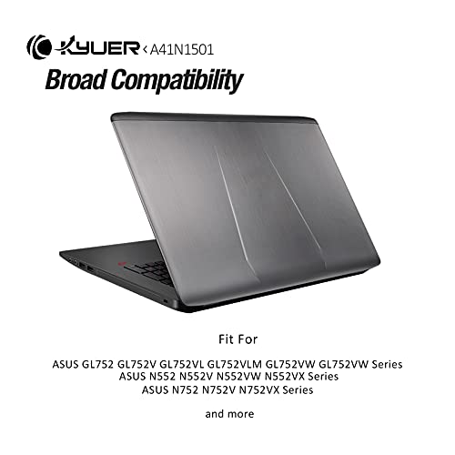 K KYUER A41N1501 Batería para ASUS Rog N552V N552VX N552VW N752V N752VX N752VW GL752V GL752VL GL752VW GL752VL-T4037T GL752VW-DH71 DH74 N552VW-FI202T N552VW-FW171T FY147T FY094T N752VX-GC218T GC190T