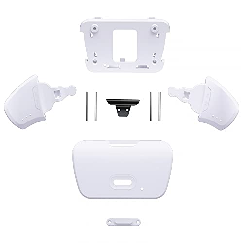 K1 K2 Botón de Repuesto con Carcasa de Botón para PS5 Control Rise Remap Kit de eXtremeRate-El Mando & Rise Remap Board No Incluido(Solido Blanco)