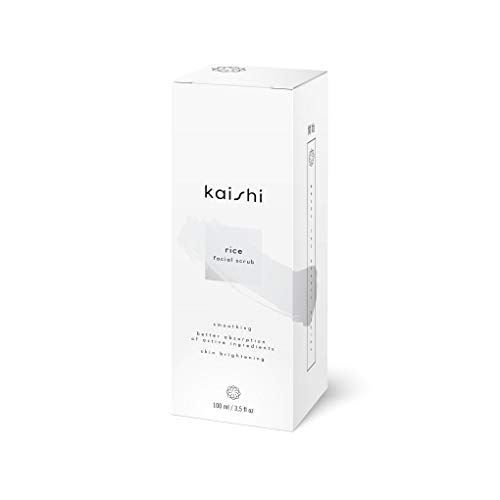 Kaishi - Exfoliante facial de arroz Rice para eliminar la piel muerta y unificar el tono, 100 ml