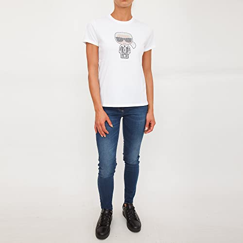 KARL LAGERFELD Mujer Camiseta Ikonik White M