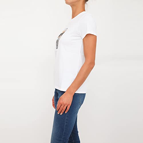 KARL LAGERFELD Mujer Camiseta Ikonik White M