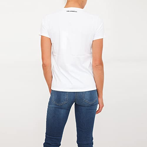 KARL LAGERFELD Mujer Camiseta Ikonik White M