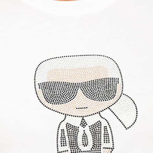 KARL LAGERFELD Mujer Camiseta Ikonik White M
