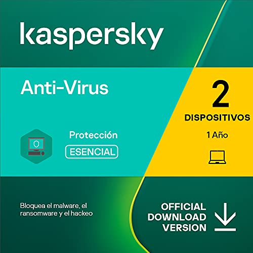 Kaspersky Anti-Virus 2022 | 2 Dispositivos | 1 Año | PC | Código de activación enviado por email