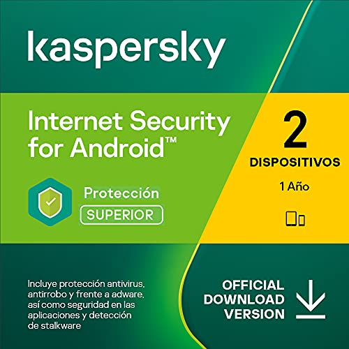 Kaspersky Internet Security para Android 2022 | 2 Móviles | 1 Año | Android | Código de activación enviado por email