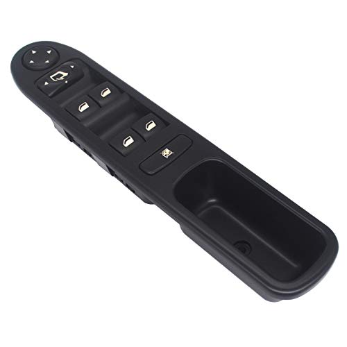 KASturbo Interruptor Elevalunas para Peugeot 307, Botonera Mando Elevalunas para 307 SW CC 6554.KT