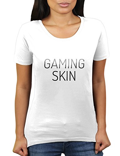 KaterLikoli Personal Gaming Skin - Camiseta para mujer Blanco L