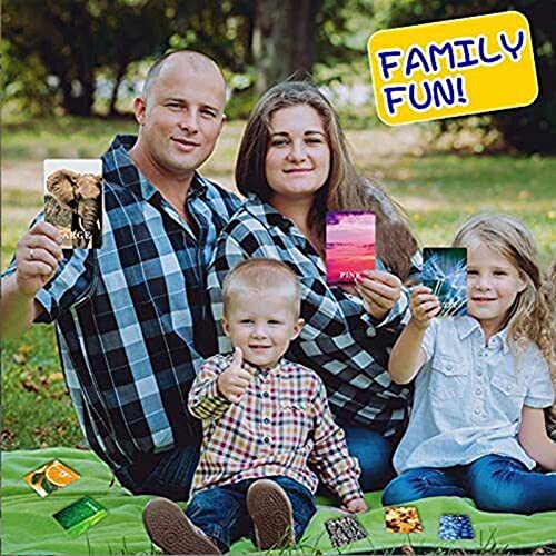 KCH 37 PCS Find and Seek Juego De Cartas Scavenger Hunt Juegos De Mesa Interiores Al Aire Libre Actividades para La Familia Niños De 3 A 12 Años Juegos