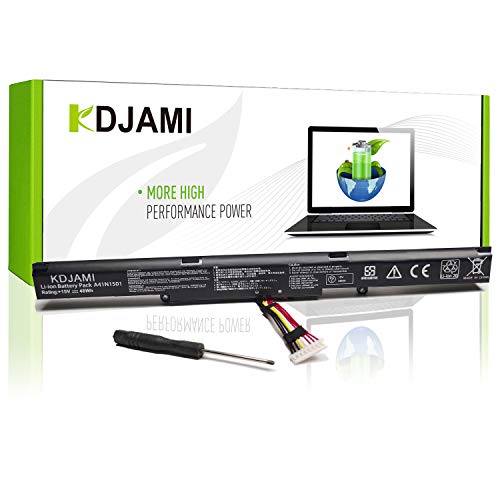 KDJAMI A41N1501 Batería para ASUS ROG GL752VW G752VW N552V N552VX GL752 N552 N752 Series Notebook 0B110-00360000 0B110-00360100 A41LK9H L41LK2H (4 Cells 15V 48Wh-1 año Garantía