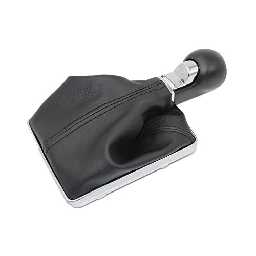 KDLLK Palanca de Cambios del Coche,para Opel Astra III H 1.6 Pomo de Palanca de Cambios de 5 velocidades con Bota de Cuero