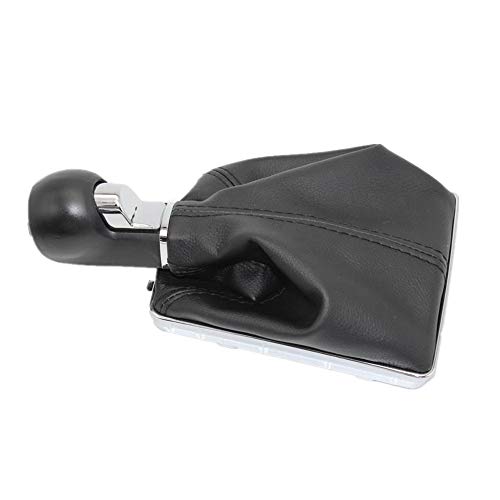 KDLLK Palanca de Cambios del Coche,para Opel Astra III H 1.6 Pomo de Palanca de Cambios de 5 velocidades con Bota de Cuero