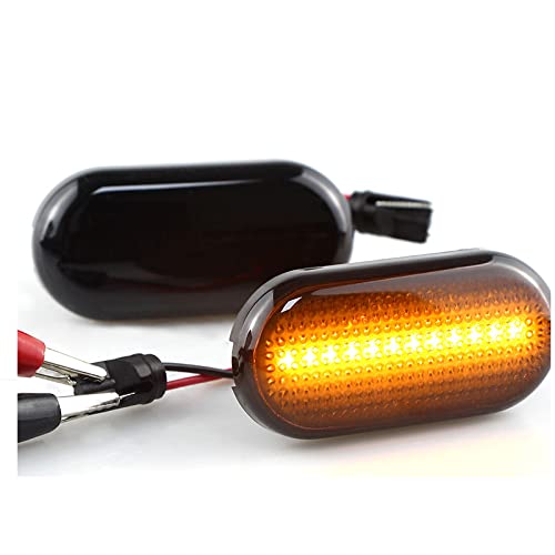 KDZNPA 2 uds LED Ahumado Marcador Lateral de Coche luz de señal de Giro luz Intermitente para Nissan Qashqai Navara Micra 350Z Note Pathfinder