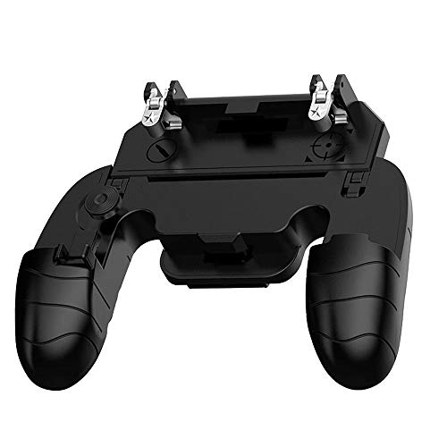 Kensd 2 Triggers Mobile regulador del Juego con Ventilador de refrigeración Compatiple for PUBG/COD Mobile/Fotnite [6 Finger Operación] L1R1 L2R2 Grip Controlador móvil Gamepad Joystick for iOS te