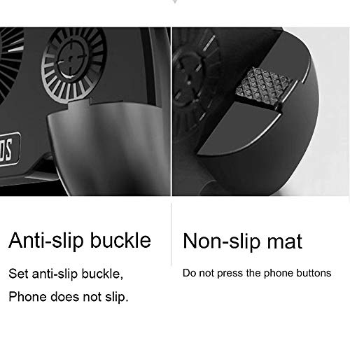 Kensd Alta sensibilidad del regulador del Juego móvil con Ventilador de refrigeración for Compatiple PUBG/DQO móvil/Fotnite [6 Dedo Operación] L1R1 L2R2 Funda del Mando móvil Joystick Gamepad for