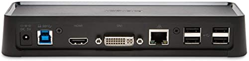 Kensington SD3600 Estación de acoplamiento universal Dual USB 3.0 para Windows / Vista / XP / Mac, negro