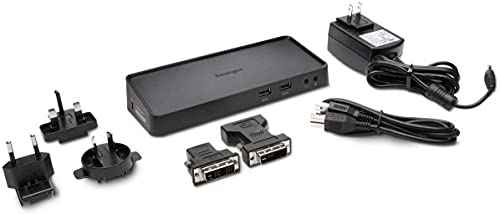Kensington SD3600 Estación de acoplamiento universal Dual USB 3.0 para Windows / Vista / XP / Mac, negro