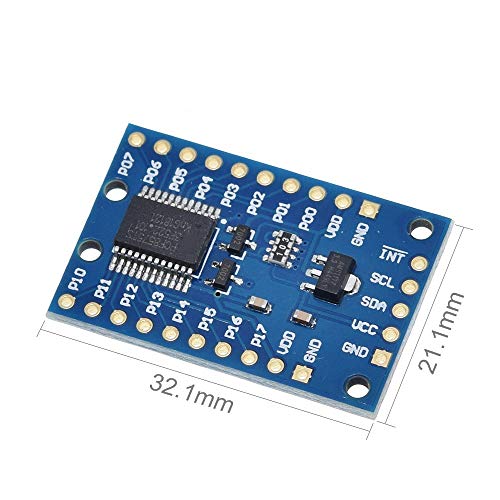 KEPUSHIYE Componentes electrónicos Circuitos del módulo de expansión PCF8575 I2C IO for 16IO Integrados