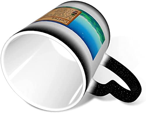 KEROTA Taza de café que cambia el calor de Stardew Valley Classic Color Cambiante Taza en el cielo Taza de café Taza de cerámica sensible al calor