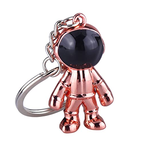 Key Chain Pendant 3D Astronaut Backpack Pendant Toy Anti-Scratch for Back Shell Rose Gold