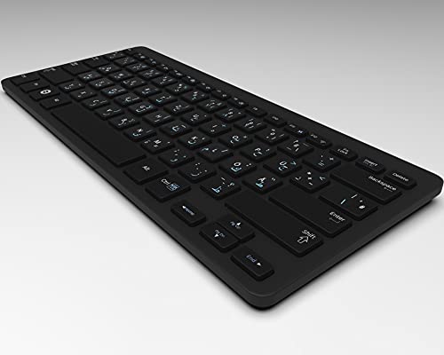 Keystickers® Adhesivo árabe para teclados de PC, portátil y portátil, 14 x 14 mm, transparente con barniz protector mate, color azul claro, pegatinas árabes