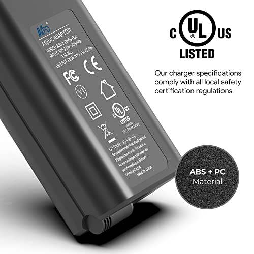 KFD 65W Adaptador Cargador Cable de alimentación para HP EliteBook 840 850 820 830 G3 G4 G5 G6 G7 ‎240 250 G8 ProBook 640 650 G2 450 430 440 470 G3 G5 G4 G6 G7 15s-fq2037ns 15s-fq2038ns 19,5V 3,33A