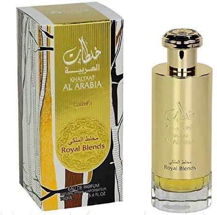 Khaltaat Al Arabia Royal Blends afrutado, picante, nuez moscada, clavo, 100 ml EDP
