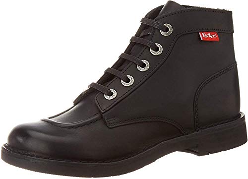 Kickers Kick Col, Botas Slouch para Niñas, Negro (Noir Vernis Perm 83), 38 EU