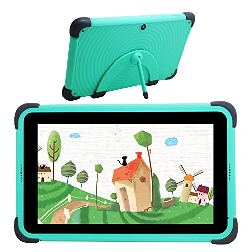 Kids Tablet para Niños 7 Pulgadas Android 10 Tablet 2GB RAM 32GB ROM Certificado por Google GMS 1.6Ghz Tablet Infantil Quad Core Batería 3000mAh Tablet PC Netflix Juegos Educativos, (grün)