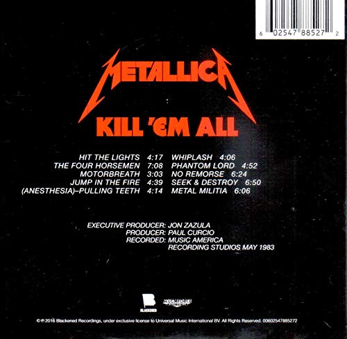 Kill 'Em All - Remastered Edition. 2016