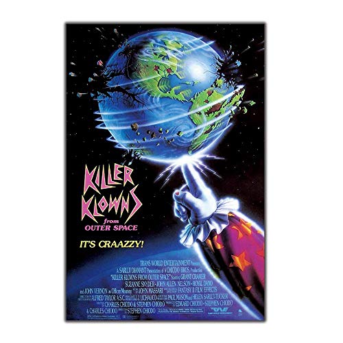KILLER KLOWNS FROM OUTER SPACE Movie Horror Comedia Art Poster Print Canvas Painting Wall Decor-20x30 pulgadas Sin marco