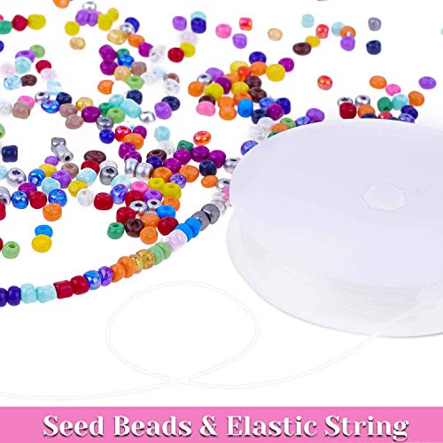 Killow Cuentas de Colores 2mm Mini Cuentas y Abalorios Cristal para DIY Pulseras Collares Bisutería (24 Colores)