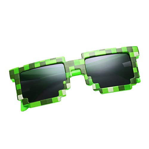 kilofly 2 gafas de sol de 8 bits Pixel UV Protect Gamer para adultos y niños