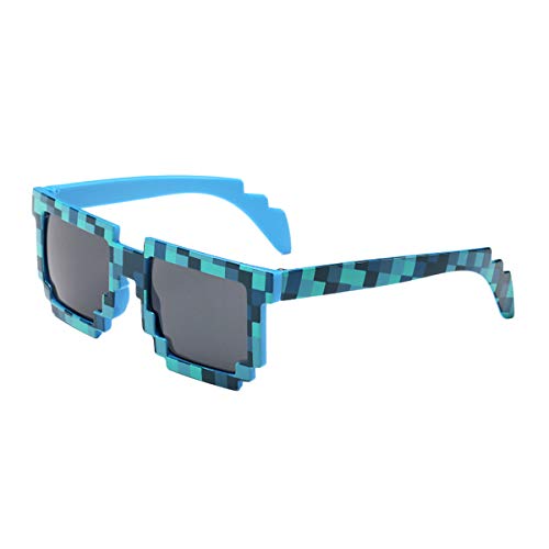 kilofly 3 gafas de sol de 8 bits Pixel UV Protect Gamer para adultos y niños