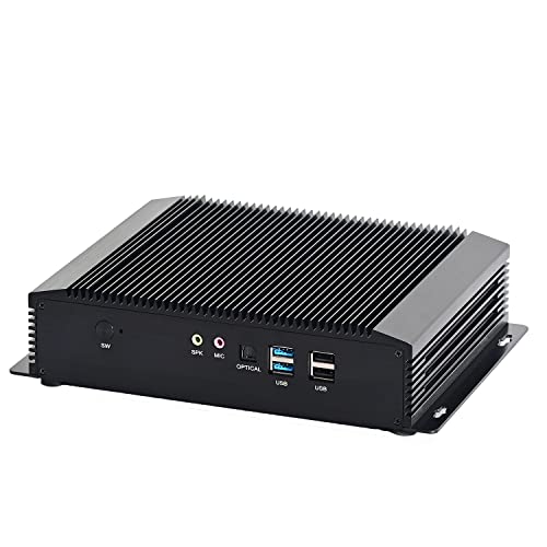 KINGDEL NC8000 Mini Desktop PC Intel Core i7 10th Gen. CPU, 64GB DDR4 RAM 2TB SSD, Intel Iris Plus 940 Graphics, Windows 10 Pro WiFi 2xLAN(1000M) 2xCOM, Support Restore AC Power Loss | WOL | UEFI PX