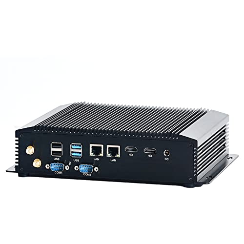 KINGDEL NC8000 Mini Desktop PC Intel Core i7 10th Gen. CPU, 64GB DDR4 RAM 2TB SSD, Intel Iris Plus 940 Graphics, Windows 10 Pro WiFi 2xLAN(1000M) 2xCOM, Support Restore AC Power Loss | WOL | UEFI PX