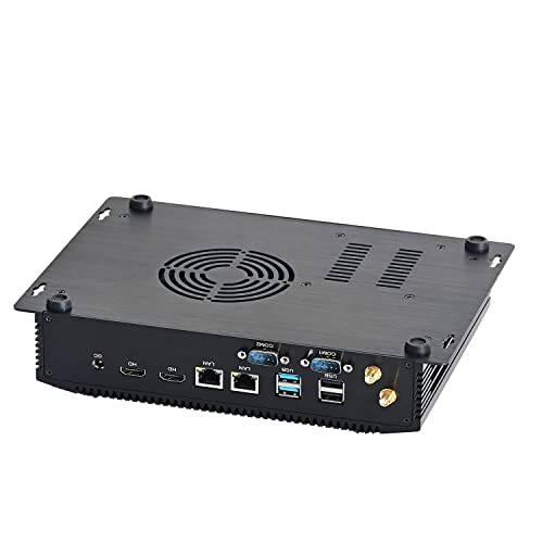 KINGDEL NC8000 Mini Desktop PC Intel Core i7 10th Gen. CPU, 64GB DDR4 RAM 2TB SSD, Intel Iris Plus 940 Graphics, Windows 10 Pro WiFi 2xLAN(1000M) 2xCOM, Support Restore AC Power Loss | WOL | UEFI PX