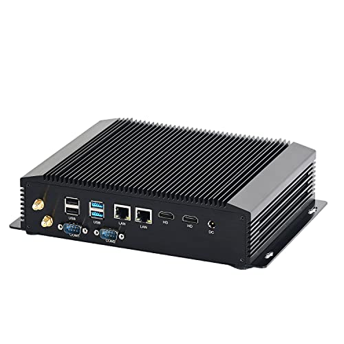 KINGDEL NC8000 Mini Desktop PC Intel Core i7 10th Gen. CPU, 64GB DDR4 RAM 2TB SSD, Intel Iris Plus 940 Graphics, Windows 10 Pro WiFi 2xLAN(1000M) 2xCOM, Support Restore AC Power Loss | WOL | UEFI PX