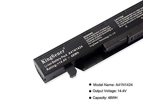 KingSener A41N1424 Batería para portátil Asus (ROG) GL552VW DH71 DH74 GL552JX GL552 GL552V GL552VX GL552J GL552JW 48Wh