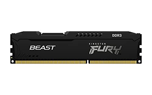Kingston FURY Beast Negro 8GB (2x4GB) 1866MHz DDR3 CL10 Memoria para Ordenadores de sobremesa Kit de 2 KF318C10BBK2/8