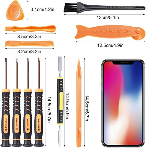 Kit de Destornilladores T6/T8/T10, Destornilladores para PS4 Desmontaje y Herramienta de Palanca Abierta para PS3, PS4, Xbox One Controller, Xbox 360