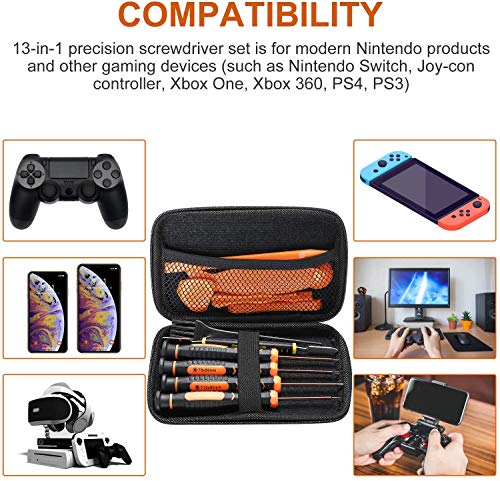 Kit de Destornilladores T6/T8/T10, Destornilladores para PS4 Desmontaje y Herramienta de Palanca Abierta para PS3, PS4, Xbox One Controller, Xbox 360