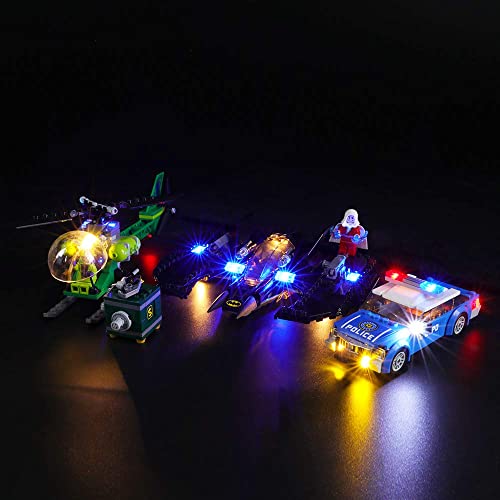 Kit de iluminación LED para Batman Batwing y The Riddler Heist, compatible con el modelo de bloques de construcción Lego 76120, no incluye el juego Lego