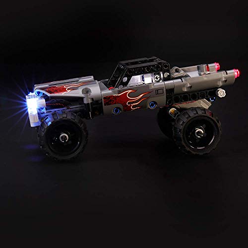 Kit de iluminación LED para camión Getaway - Compatible con el modelo de bloques de construcción Lego 42090 - No incluye el juego Lego