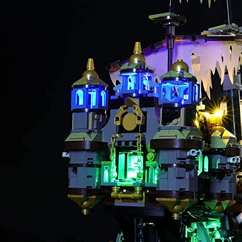 Kit de iluminación LED para Piratas del Caribe Silent Mary – Compatible con Lego 71042 Building Blocks Model– No incluye el juego Lego