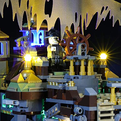 Kit de iluminación LED para Piratas del Caribe Silent Mary – Compatible con Lego 71042 Building Blocks Model– No incluye el juego Lego