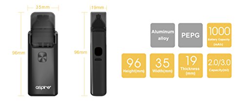 Kit de inicio AIO 1000mah AIO genuino de Aspire Breeze 2 (gris)