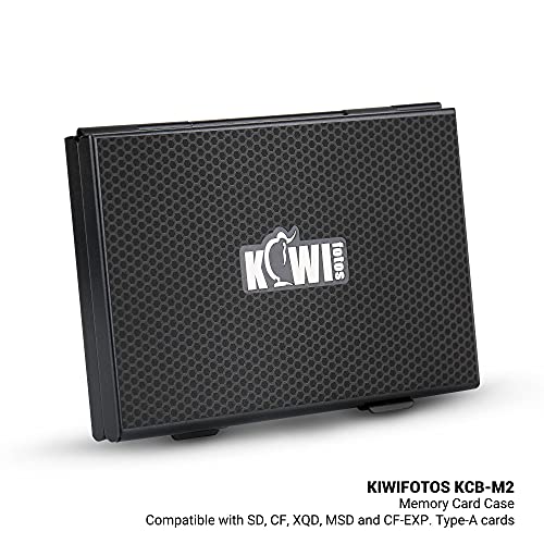 KIWIFOTOS Funda de metal para tarjeta de memoria SD SDHC SDXC MicroSD TF CF NS Nintendo Switch Juego Tarjetas con 4 insertos intercambiables de espuma EVA suave