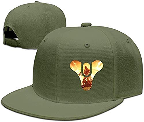 Kjfilo Game Destiny The Taken King Unisex Fashion Cool Adjustable Snapback Baseball Cap Hat One Size Forestgreen