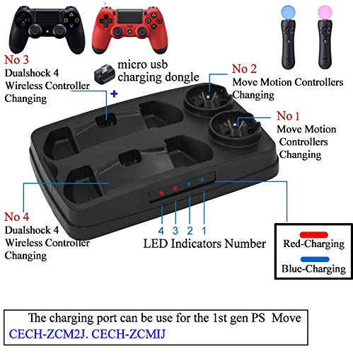 KJH PSVR Todo en 1 Soporte telescópico plegable vertical multifunción Soporte para la serie PS4 Muelle del cargador Enfriador Soporte para guardar auriculares Estante de disco